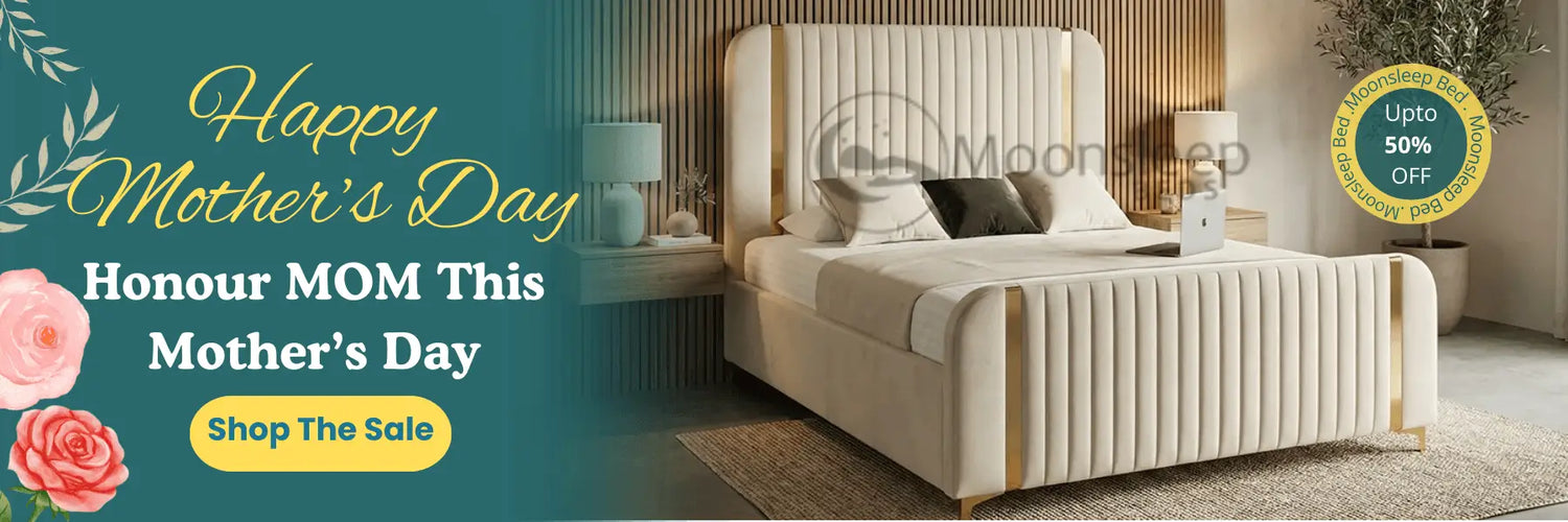 MoonSleep Beds Happy Mother’s Day Banner – 50% Off Luxury Beds in the UK