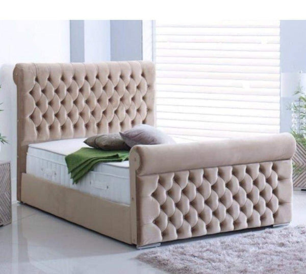 Casablanca Sleigh Bed - Moon Sleep Luxury Beds
