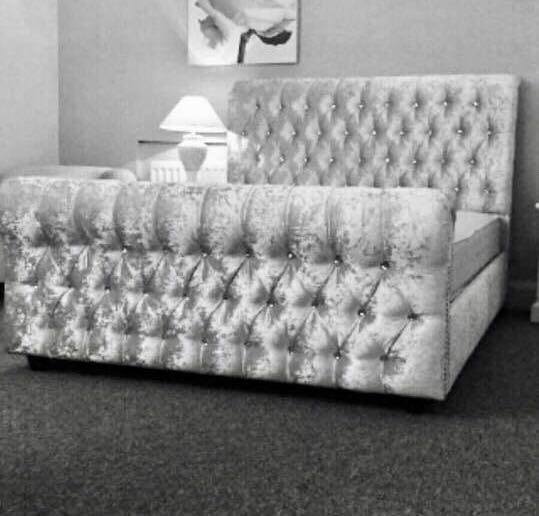 Chelsea Sleigh Bed - Moon Sleep Luxury Beds