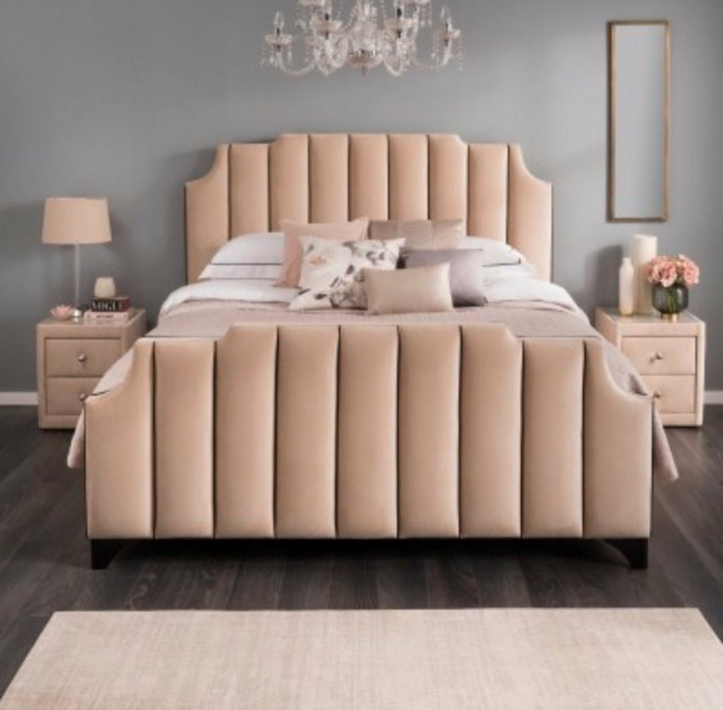 Linen Empire Bed - Moon Sleep Luxury Beds