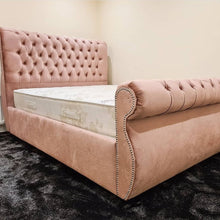 Load image into Gallery viewer, Malaga Sleigh Bed - Moon Sleep Luxury Beds